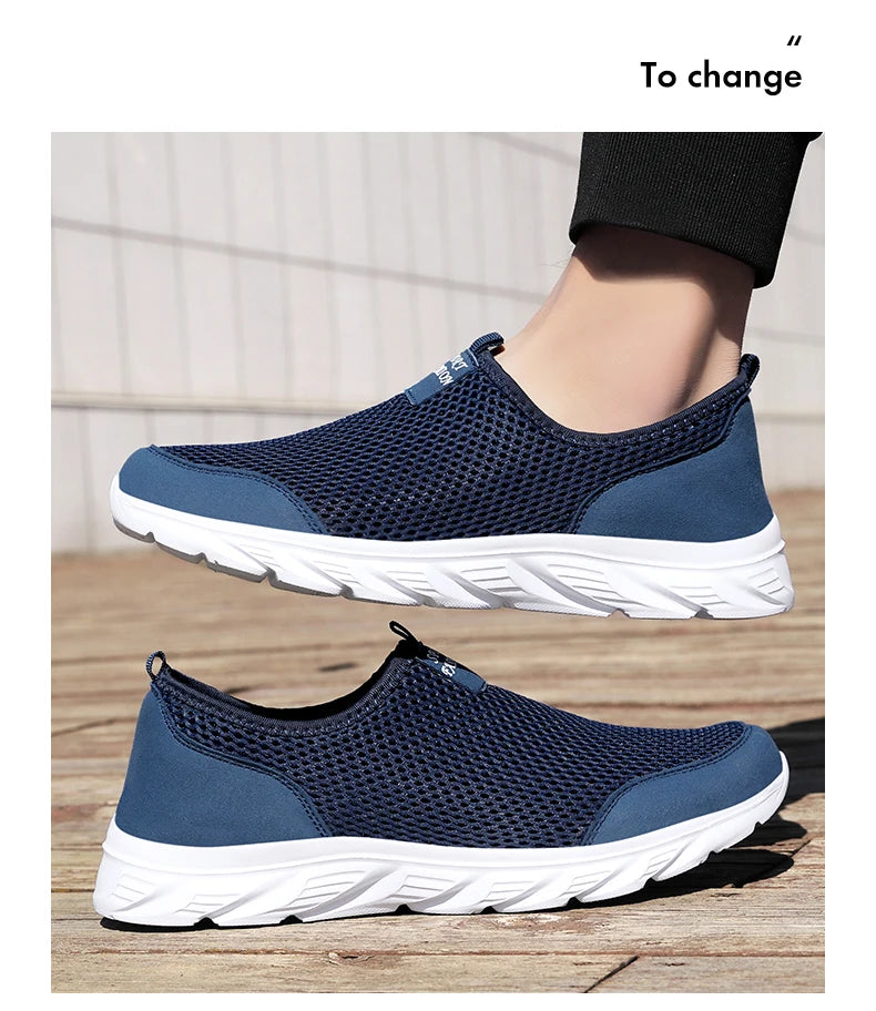 YRZL New Running Shoes for Men Breathable Sports Shoes Light Weight Fashion Summer Breathable Sneakers for Men Plus Size 39-46