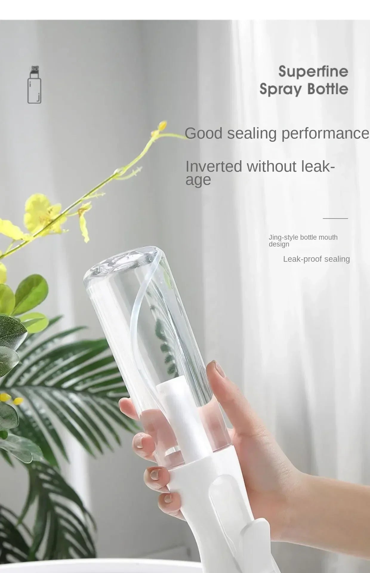 500/300/200mlHigh Pressure Continuous Spray Bottle Hair Care Toner Hydrating Spray Bottle Detachable Bottle Body Press-type Spra