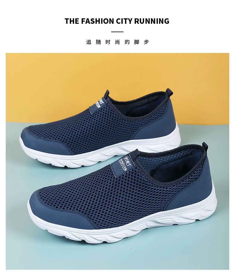 YRZL New Running Shoes for Men Breathable Sports Shoes Light Weight Fashion Summer Breathable Sneakers for Men Plus Size 39-46