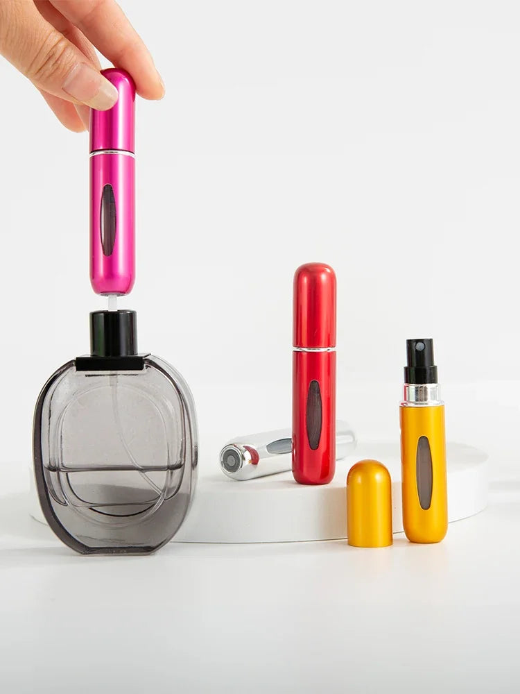5ml Perfume Spray Bottle, Portable Perfume Atomizer Fillable Mini Perfume Bottle Perfume Empty Bottle Scent Pump Box