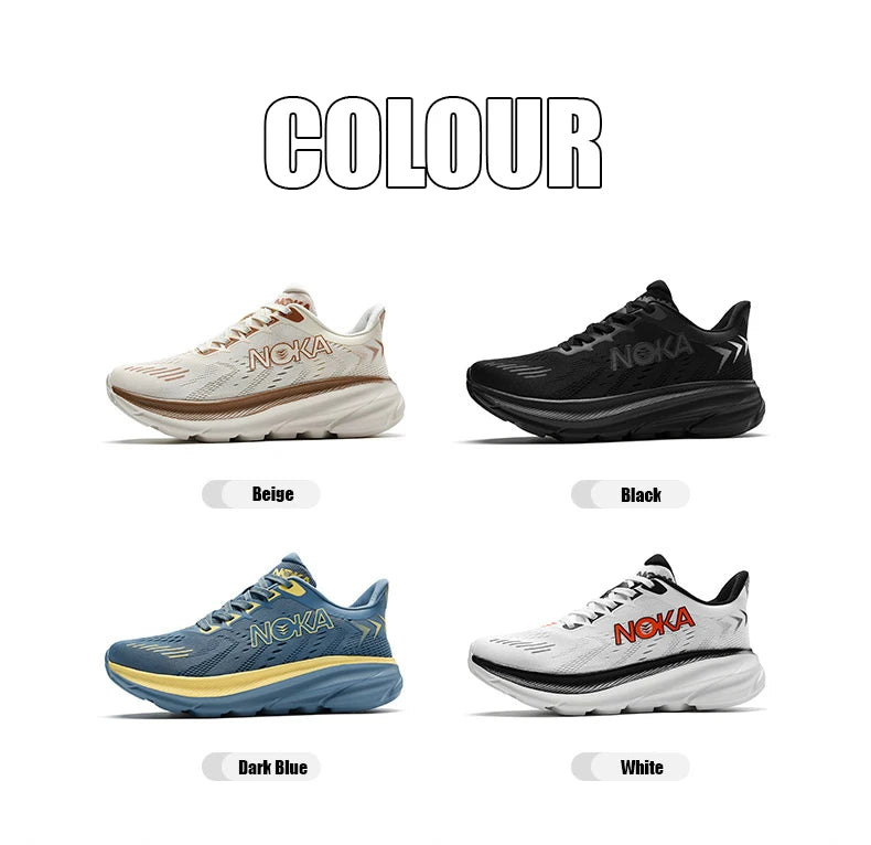Men's Carbon Plate Air Cushion Running Shoes Breathable Lightweight Marathon Women's Athletic Nonskid Elastic Sports Sneakers