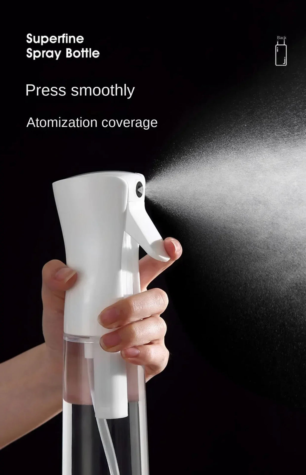 500/300/200mlHigh Pressure Continuous Spray Bottle Hair Care Toner Hydrating Spray Bottle Detachable Bottle Body Press-type Spra