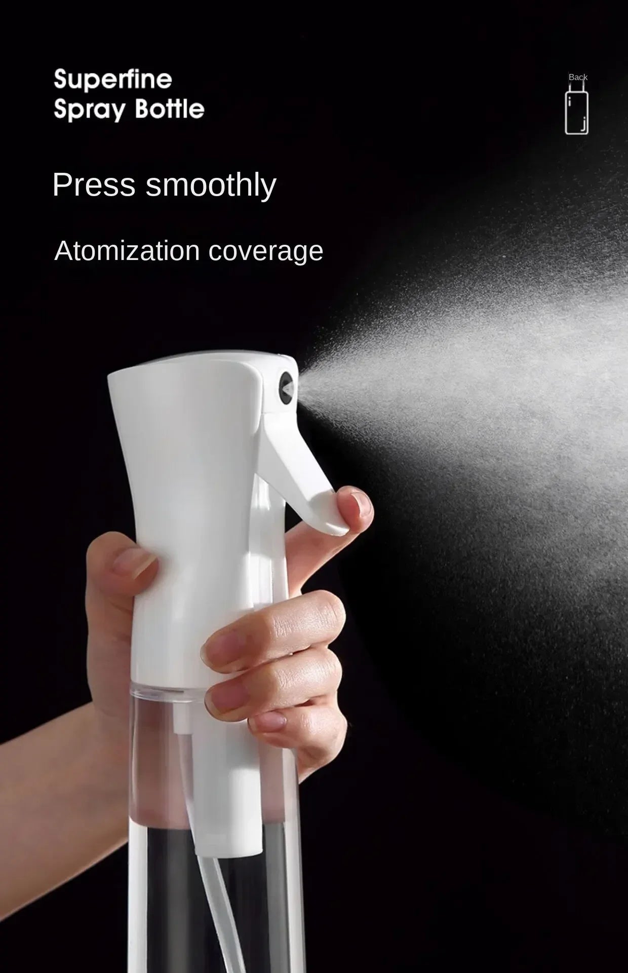 500/300/200mlHigh Pressure Continuous Spray Bottle Hair Care Toner Hydrating Spray Bottle Detachable Bottle Body Press-type Spra
