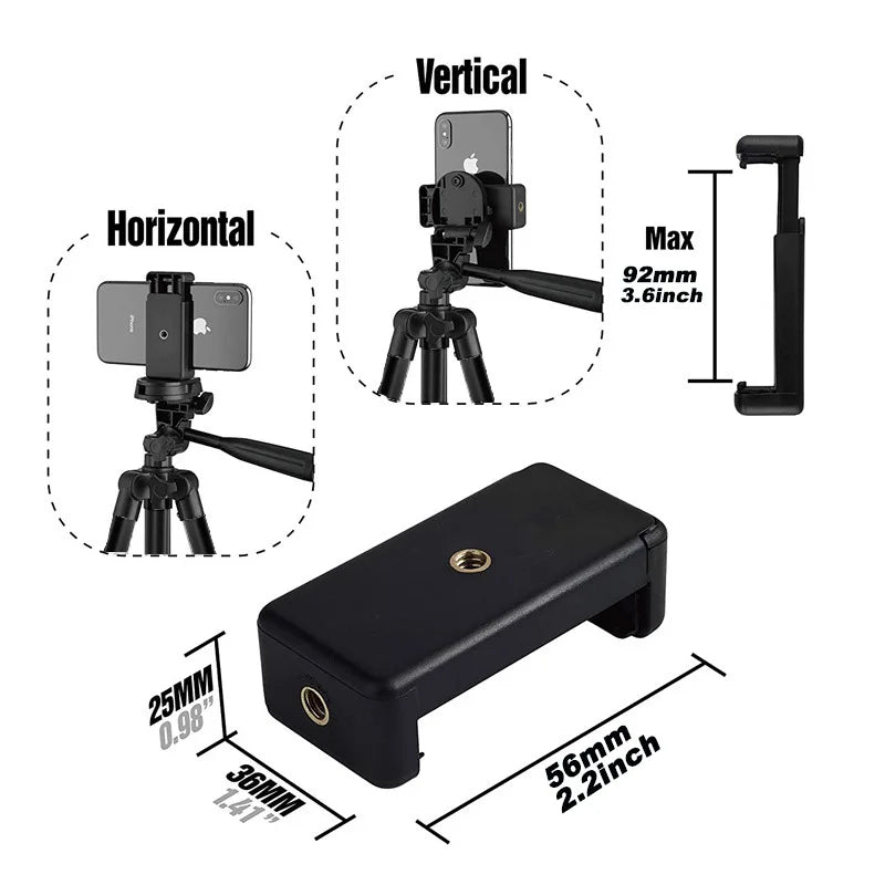 Portable Cellphone Tripod Stand for Selfie Mobile Phone Holder Tripie 3120 Smartphone Tripod with Flexible Legs Picture Taking