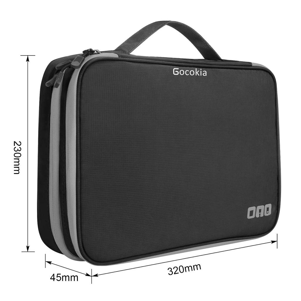 Clearance_Portable Electronic Accessories Travel case,Cable Organizer Bag Gadget Carry Bag for iPad,Cables,Power,USB Flash Drive