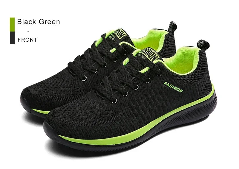 YRZL Men Shoes Breathable Mens Sneakers Comfortable Non Slip Casual Shoes Tenis Outdoor Lace Up Walking Sneakers for Men