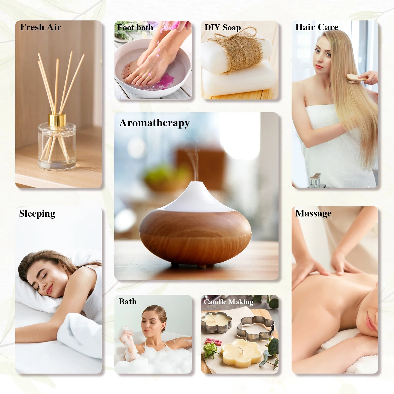 MAYJAM 1 Piece 100ML Pure Natural Plants Essential Oil For Humidifiers Aromatic Diffuser Vanilla Lavender Mint Bergamot Rose