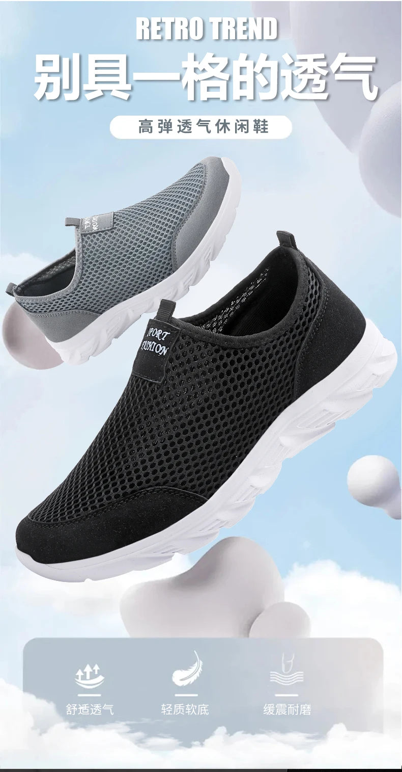 YRZL New Running Shoes for Men Breathable Sports Shoes Light Weight Fashion Summer Breathable Sneakers for Men Plus Size 39-46