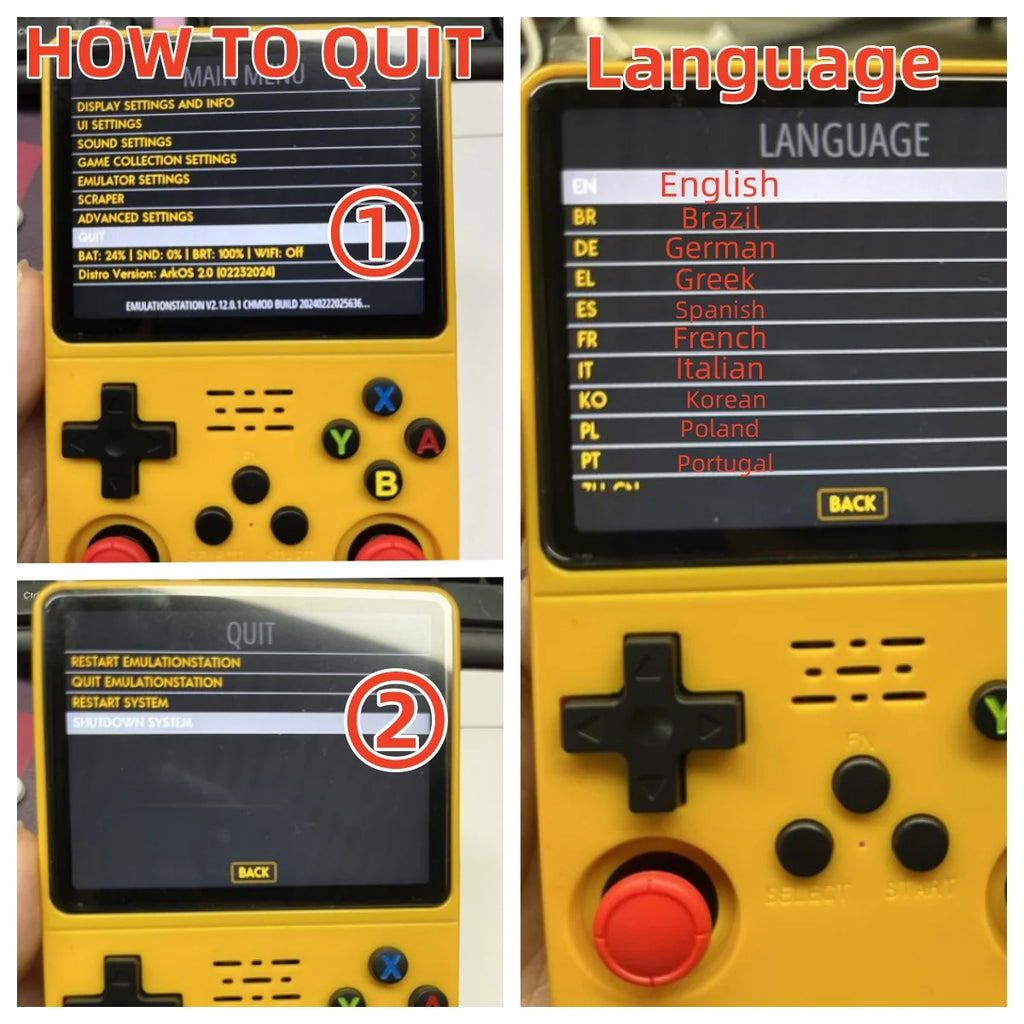 R36S Retro Handheld Video Game Console Single Card Consolas Classic Open Source Arkos System Games Players 3.5Inch IPS Screen