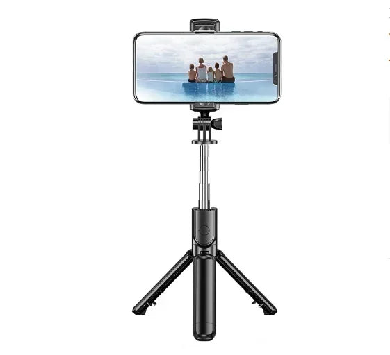 Retractable Handheld Head Selfie Stick 70CM Universal Mobile Phone Stand with Unlimited Remote Control Fill Light For All Phones