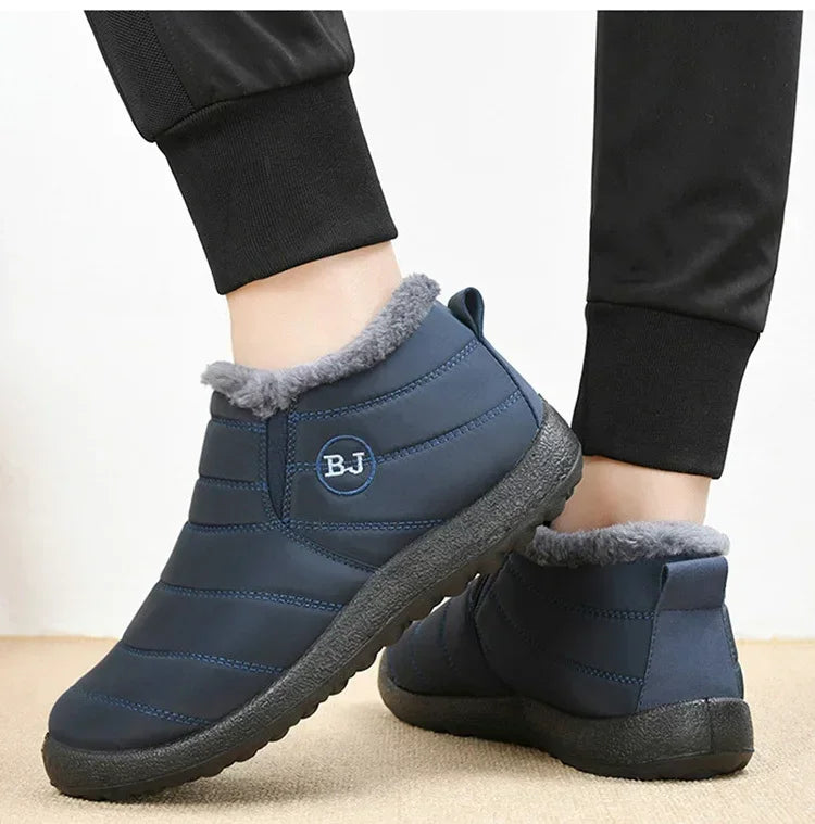 Waterproof Winter Boots for Women 2023 New Plush Snow Boots Women Ankle Boots Warm Black Couple Cotton Couples Platform Shoes