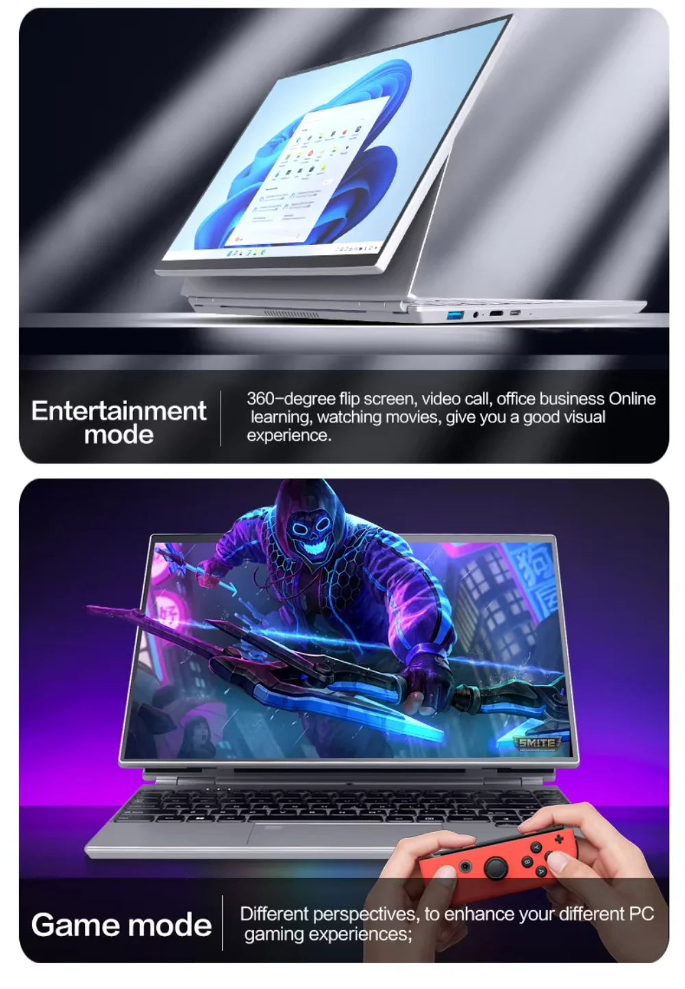 14-inch IPS touch screen computer tablet laptop N95 office business notebook 16G RAM 128G - 1TB SSD RGB WINDOWS 11 Touch ID