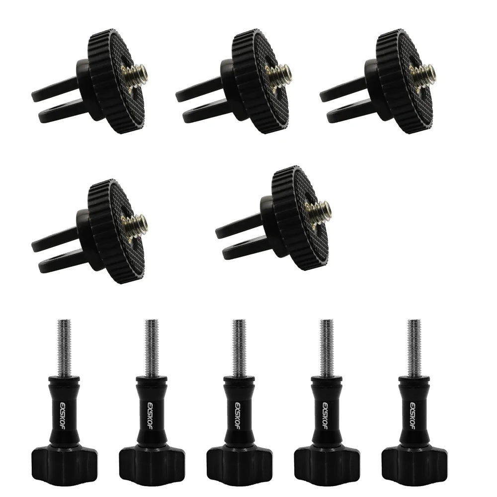 Aluminum Alloy Adapter 1/4 Conversion Mounts For GoPro Hero 13 12 11 10 9 8 Insta360 X4 X2 X3 DJI Osmo Action Camera Accessories