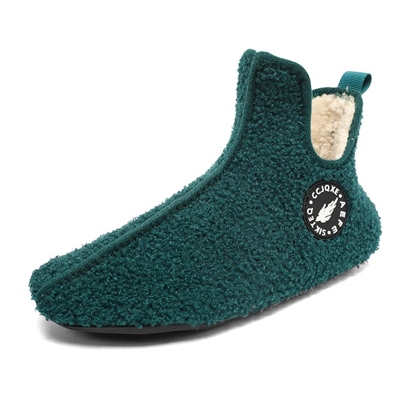 New Men Winter Slippers High Quality Light Weight Disign Shoes Fashion Women Plush Slipper Warm Slip on Casual Shoe for Couples