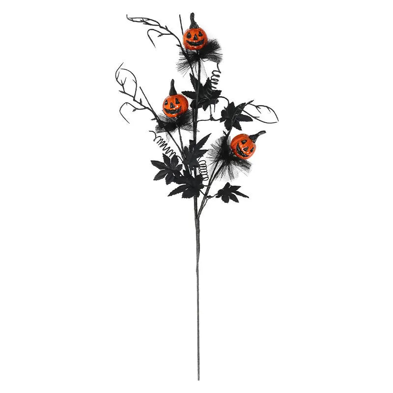 Halloween Party Decor Black Horror Pumpkin Cutting Bouquet For Halloween Festival Prank Party Gift Party Furniture Decoration