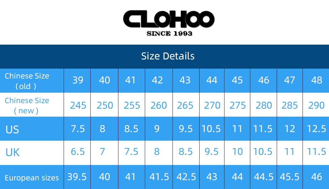 CLOHOO Men's Sandals Handmade Thick Bottom Rubber Breathable Casual Slip-On Beach Shoes Leather Upgraded Version
