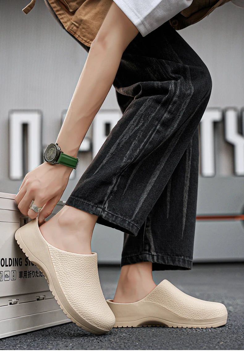 Chef shoes unisex four season fashion waterproof anti slip hotel kitchen work shoes casual comfortable soft soled walking shoes