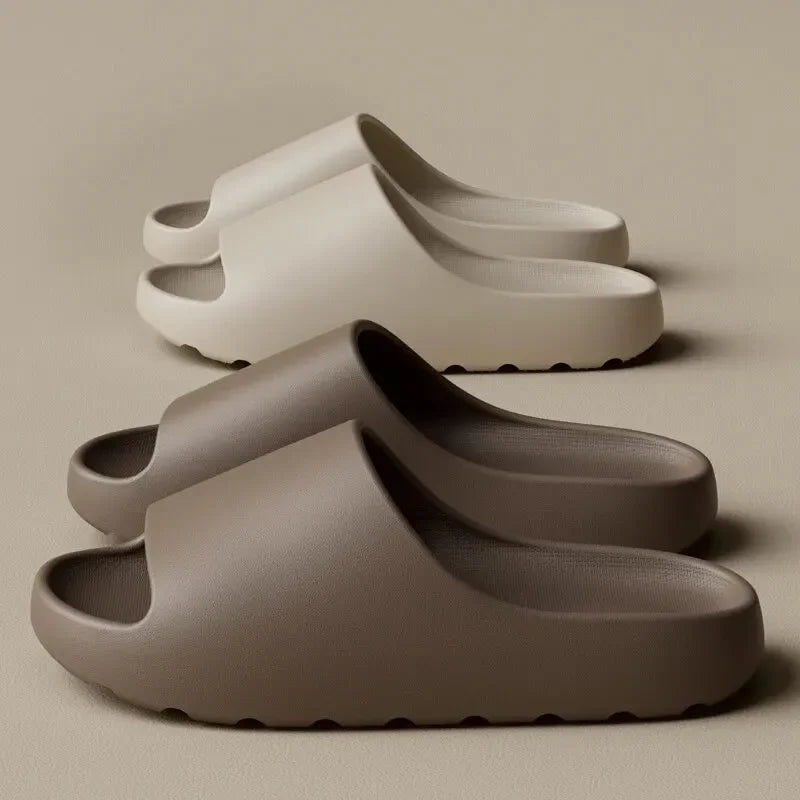 2025 New Coconut Slippers Feel Like Stepping on Shit Thick-soled Sandals Summer New Non-slip Wearing Sandals Men Women Slippers