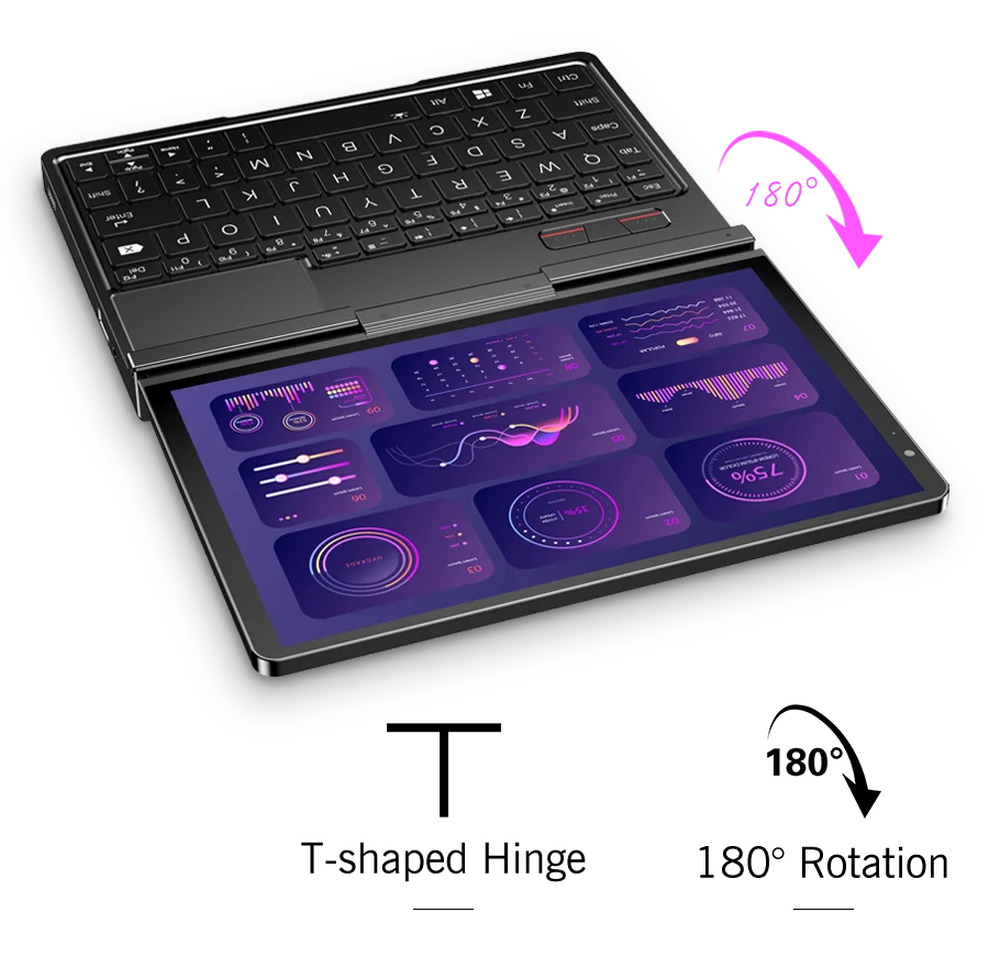 New 2025 version! GPD Pocket 4 8.8-inch AMD Ryzen AI 9 HX 370/8840U 64GB RAM 2TB NVMe Mini Laptop Computer for business