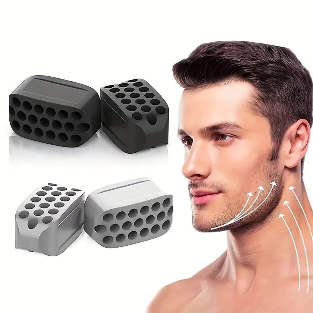 Facial Muscle Trainer - Silicone Jaw V Face Exerciser for Strengthening Masseter Muscles and Shaping Jawline