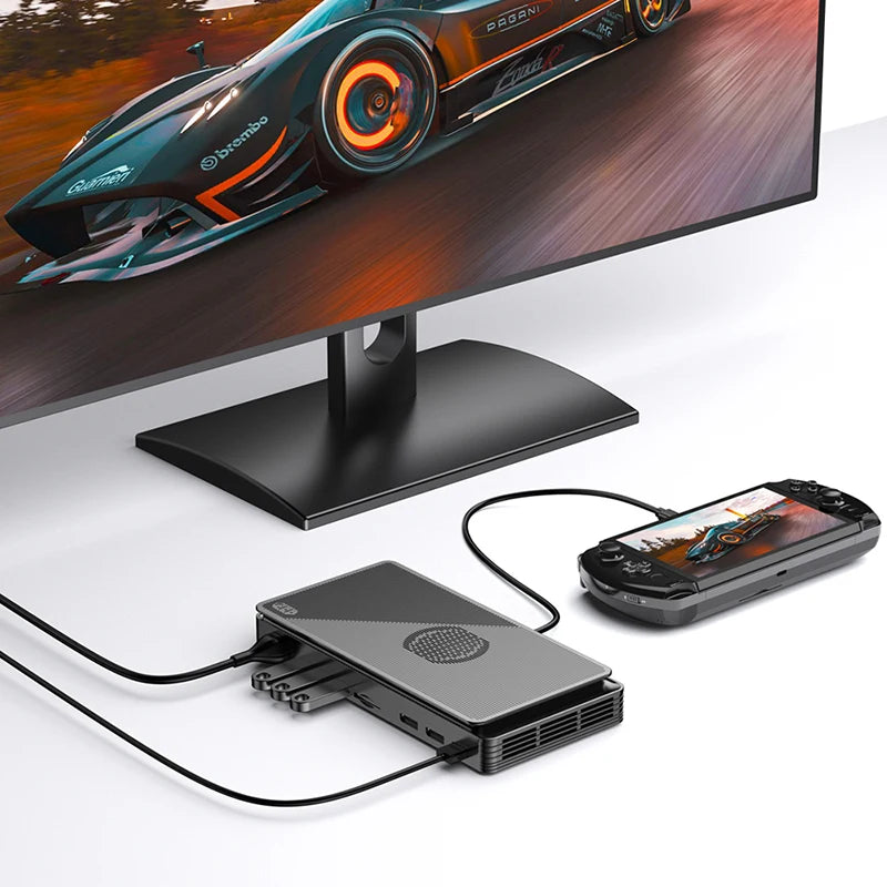 2025 Latest GPD G1 Graphics Card Expansion Dock USB 3.2 Type A SD 4.0 HDMI Compatible SD 4.0 Card Reader DisplayPort 1.4a