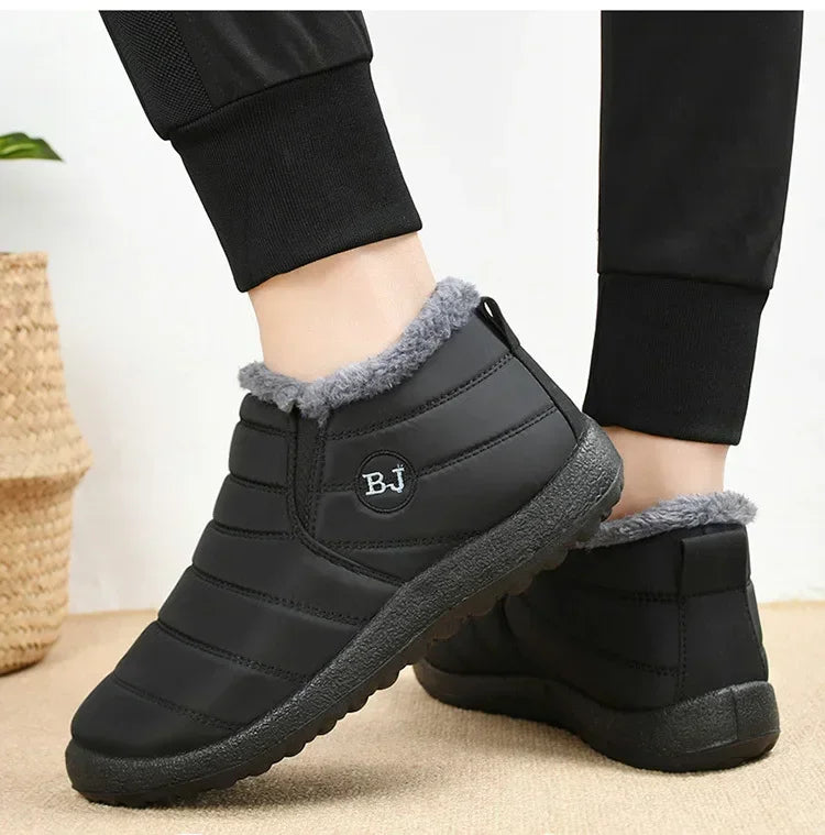 Waterproof Winter Boots for Women 2023 New Plush Snow Boots Women Ankle Boots Warm Black Couple Cotton Couples Platform Shoes