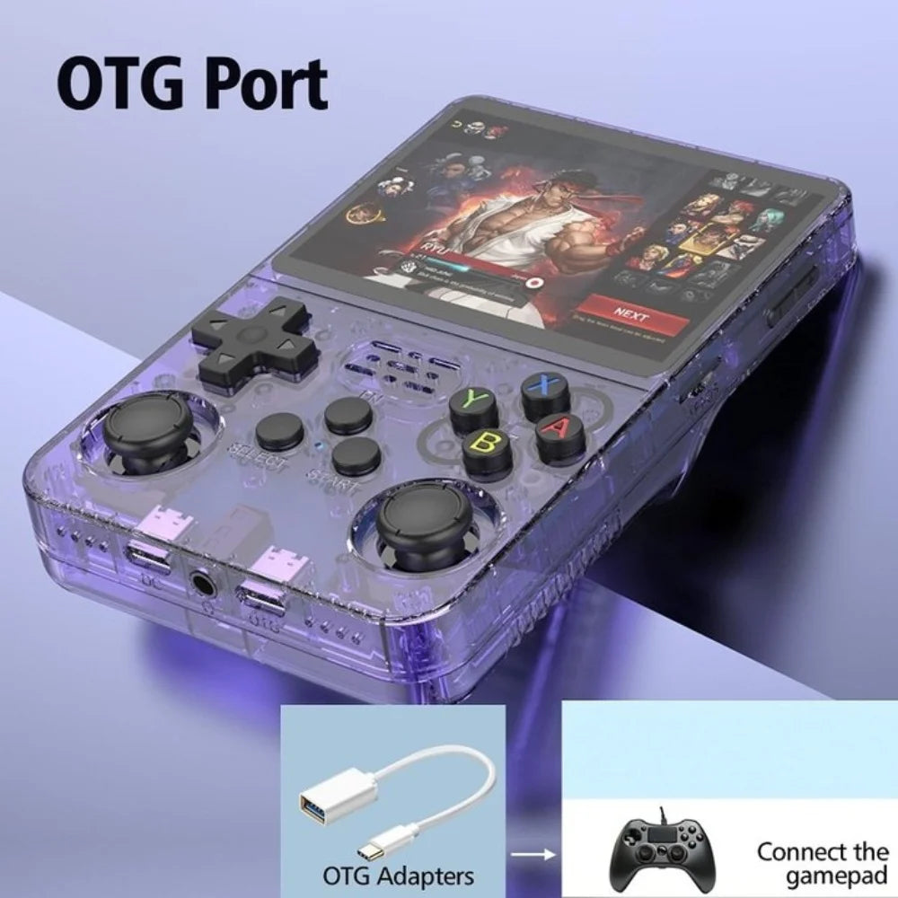 R36S Retro Handheld Video Game Console Single Card Consolas Classic Open Source Arkos System Games Players 3.5Inch IPS Screen