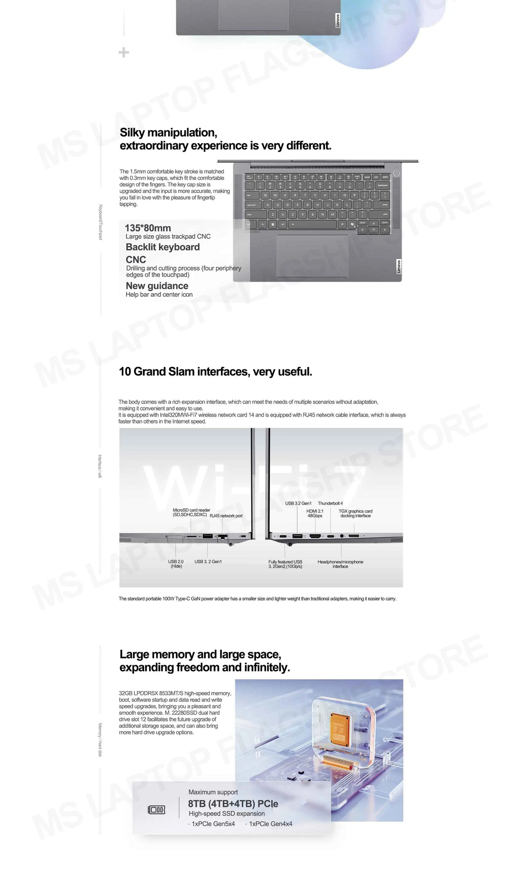【2025 New】Lenovo ThinkBook 14+ U5-225H/U7-255H/U9-285H Arc 130T/140T 14.5inch 3K 120Hz Matte Screen
