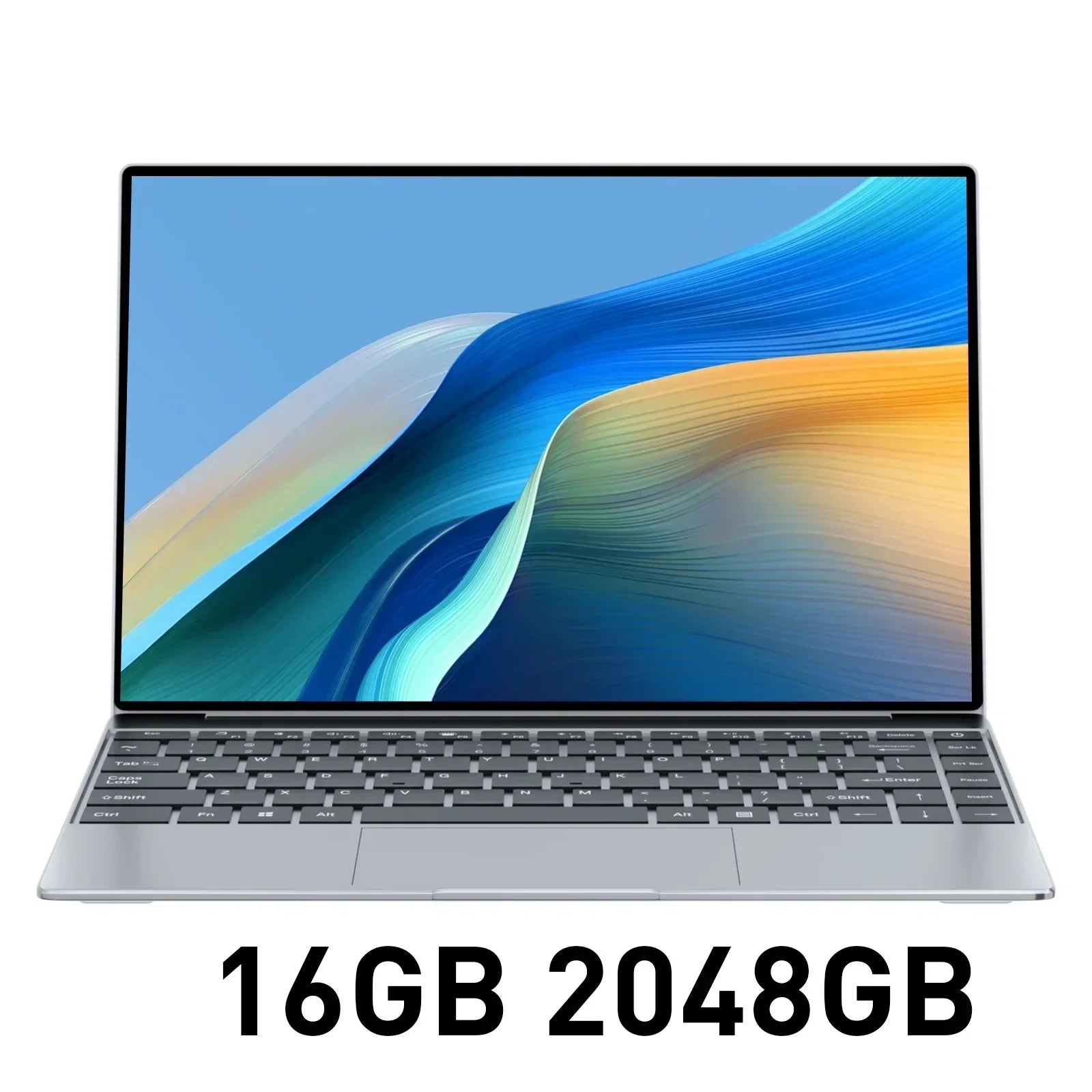 14.1" Ultra Slim Laptop 16GB 1024GB Intel N3700 Notebook Gamer Windows 11 Pro 1920*1080 Display Office Study Computer PC