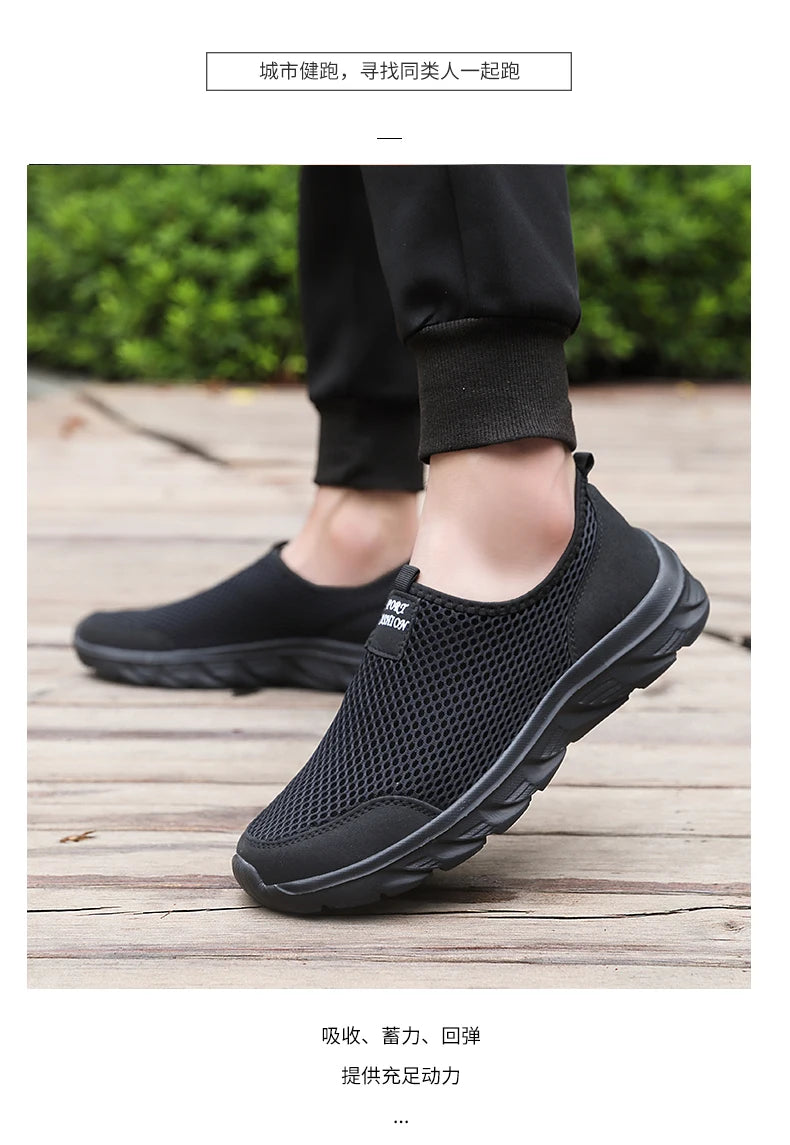 YRZL New Running Shoes for Men Breathable Sports Shoes Light Weight Fashion Summer Breathable Sneakers for Men Plus Size 39-46