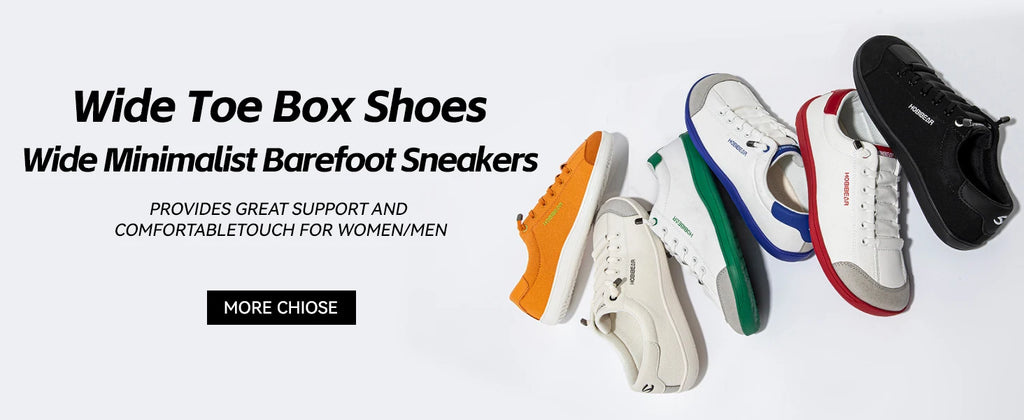 HOBIBEAR Womens Mens Barefoot Shoes | Zero Drop | Wide Toe Casual Canvas Sneakers Minimalist Walking Shoes