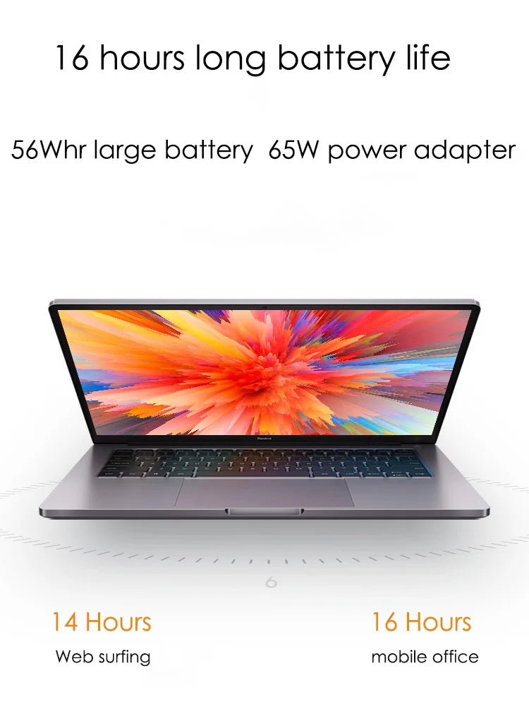 Xiaomi RedmiBook Pro 14 Laptop 14 Inch 2.5K Display Screen AMD Ryzen R5-5500U R7-5700U 16GB 512GB AMD Radeon Graphics Notebook