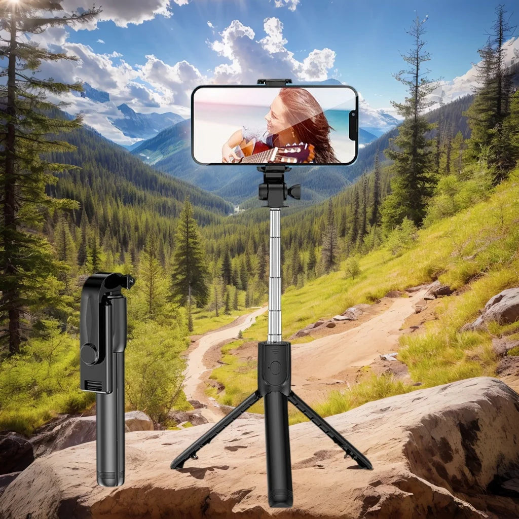 Bluetooth Cell Phone Selfie Stick Tripod Wireless Remote multifunctional Extendable Portable Phone Stand Live Streaming Video