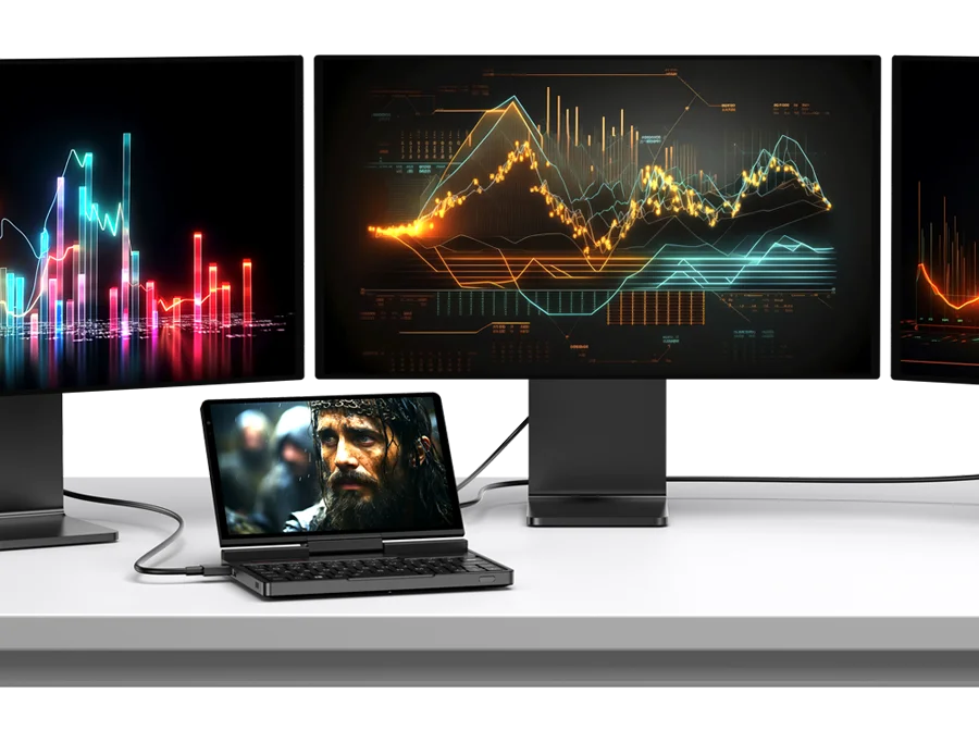 New 2025 version! GPD Pocket 4 8.8-inch AMD Ryzen AI 9 HX 370/8840U 64GB RAM 2TB NVMe Mini Laptop Computer for business