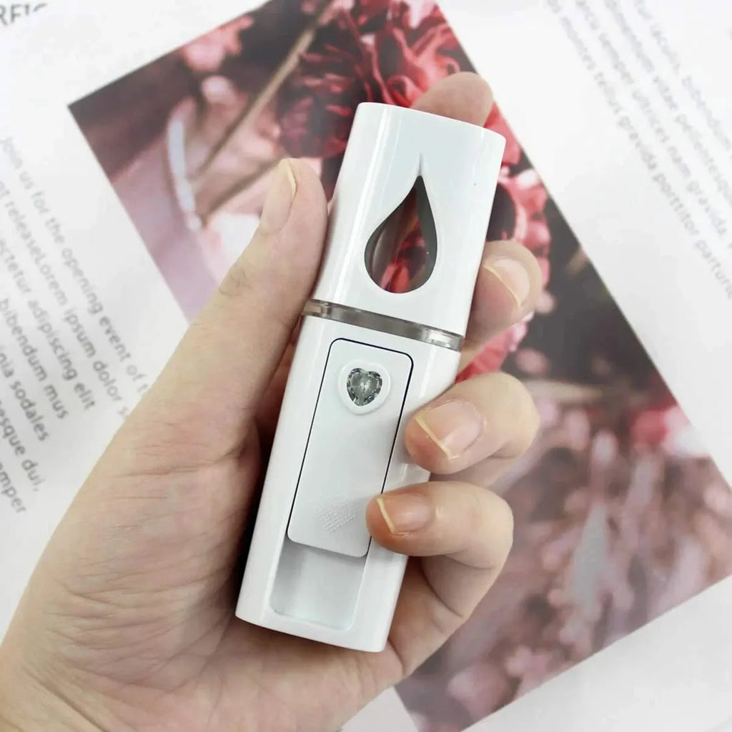20ml Portable Nano Facial Sprayer - USB Rechargeable Handheld Face Steamer & Air Humidifier for On-The-Go Hydrating Skin Care