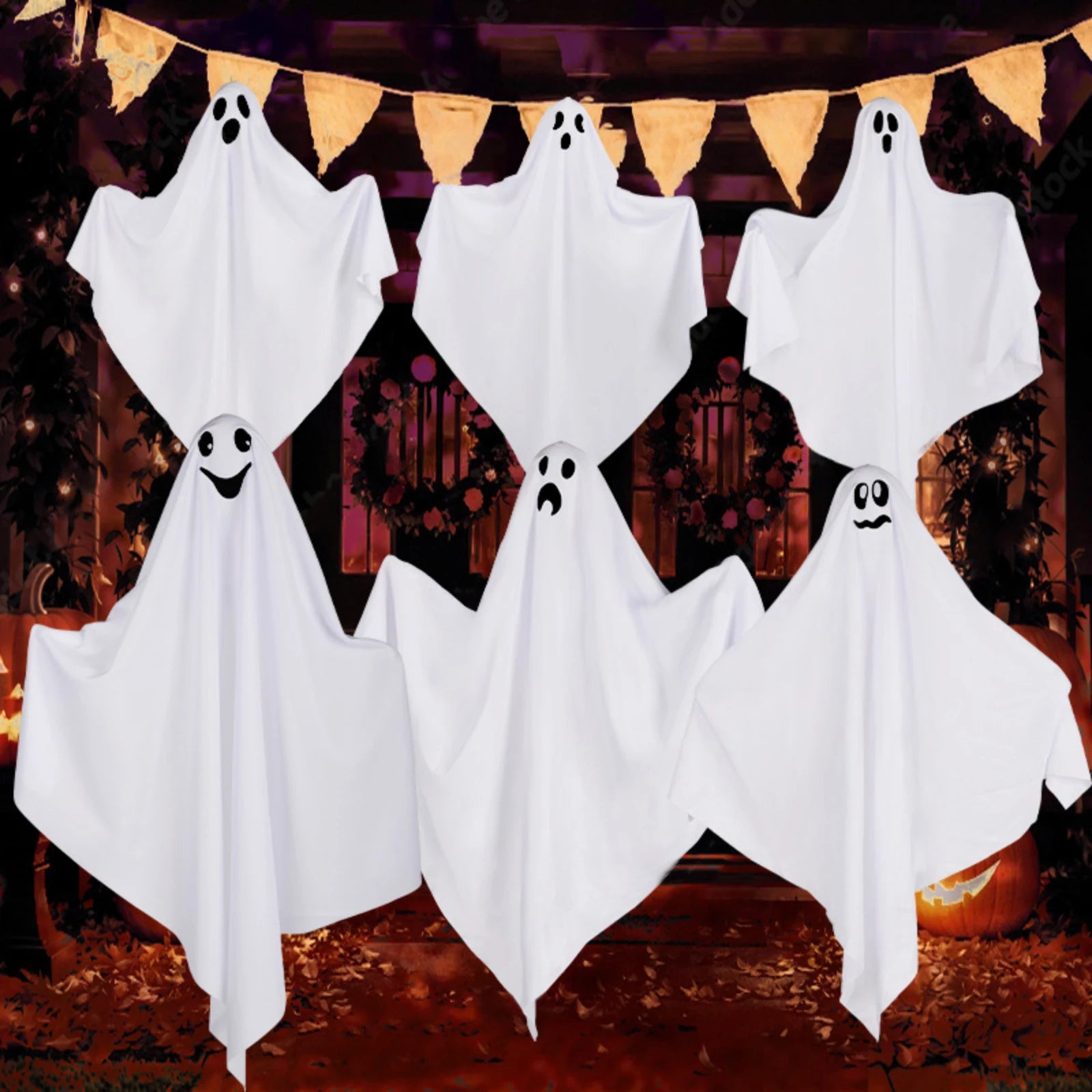 Halloween Horror Atmosphere Decorates The Courtyard Porch Multiple Expressions Indoors And Outdoors Decoration Holiday Gift
