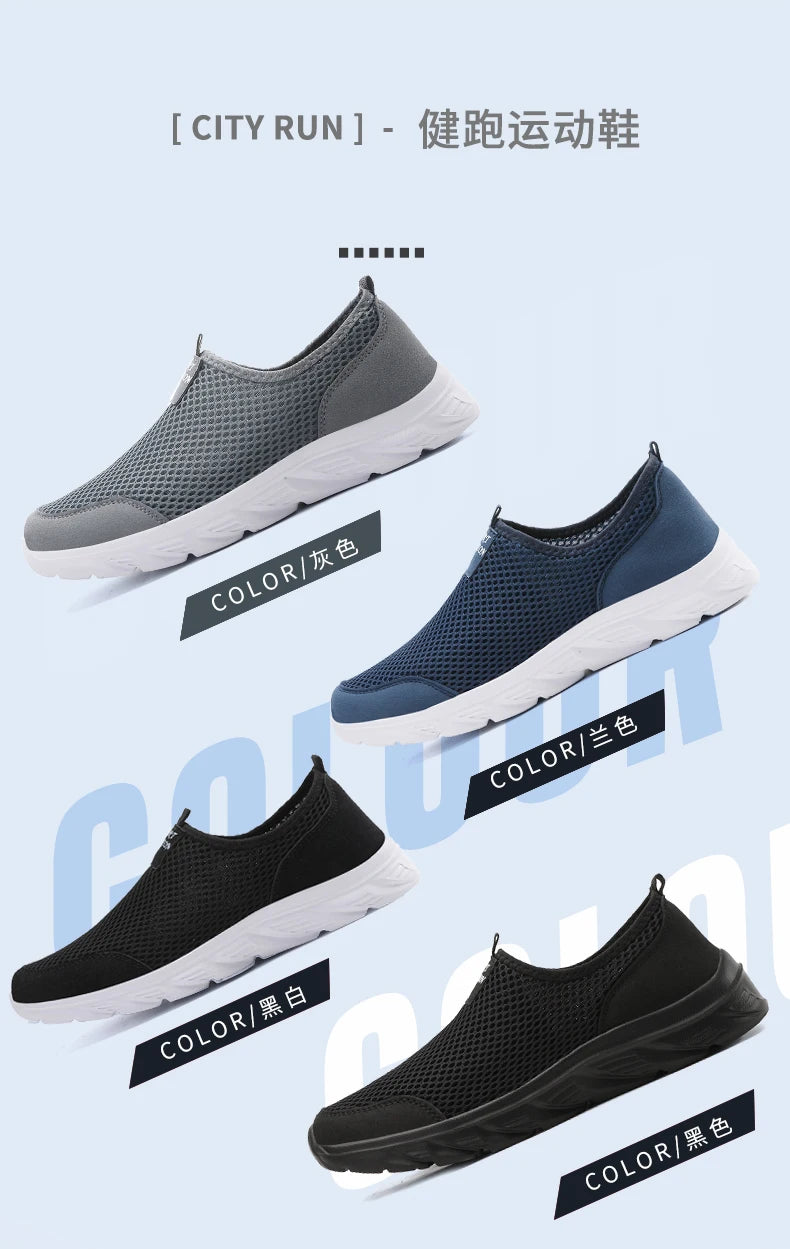 YRZL New Running Shoes for Men Breathable Sports Shoes Light Weight Fashion Summer Breathable Sneakers for Men Plus Size 39-46