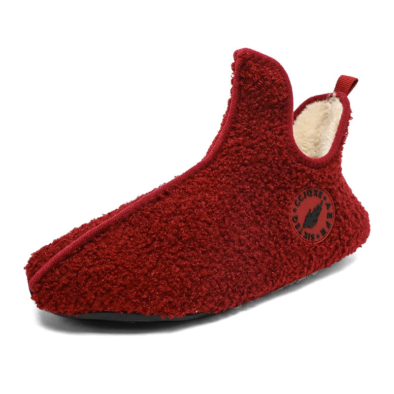 New Men Winter Slippers High Quality Light Weight Disign Shoes Fashion Women Plush Slipper Warm Slip on Casual Shoe for Couples
