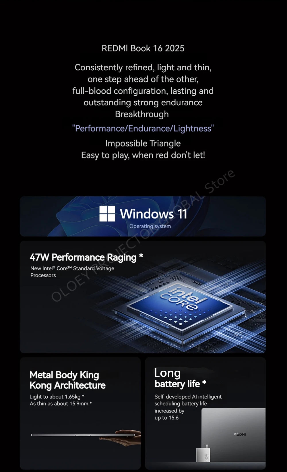 REDMI BOOK 16 2025 intel Core 5 210H Processor 16GB RAM 512G/1TB SSD 16inch FHD 60Hz Screen