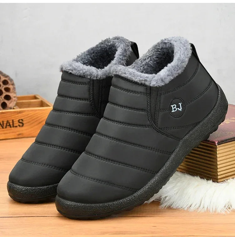 Waterproof Winter Boots for Women 2023 New Plush Snow Boots Women Ankle Boots Warm Black Couple Cotton Couples Platform Shoes