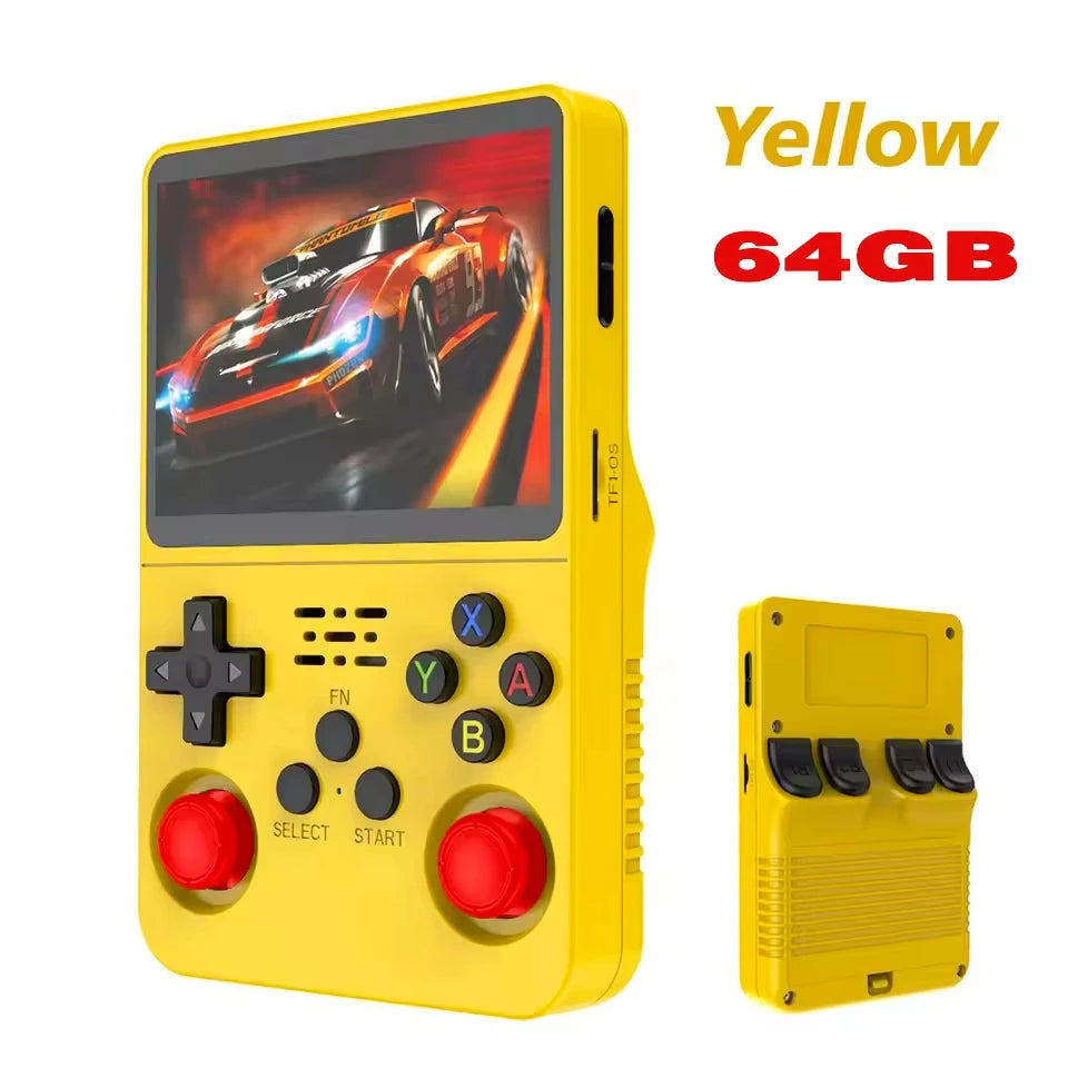 R36S Retro Handheld Video Game Console Linux System 3.5 Inch IPS Multiple colors are available Screen Portable Player 64GB Games