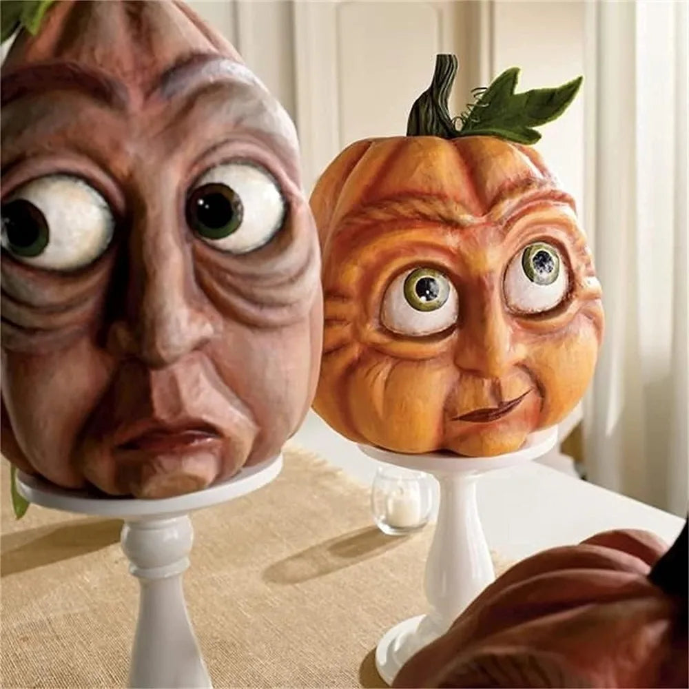 Halloween atmosphere outdoor decoration props Ghost party pumpkin head courtyard venue decoration Indoor garden parts