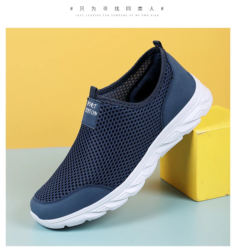 YRZL New Running Shoes for Men Breathable Sports Shoes Light Weight Fashion Summer Breathable Sneakers for Men Plus Size 39-46