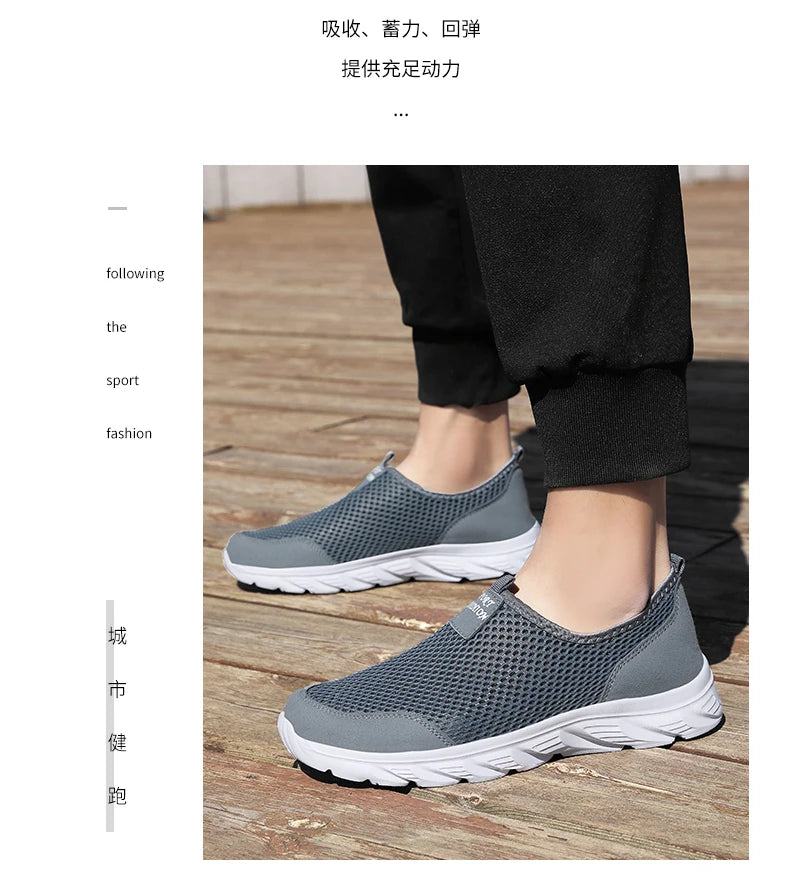 YRZL New Running Shoes for Men Breathable Sports Shoes Light Weight Fashion Summer Breathable Sneakers for Men Plus Size 39-46
