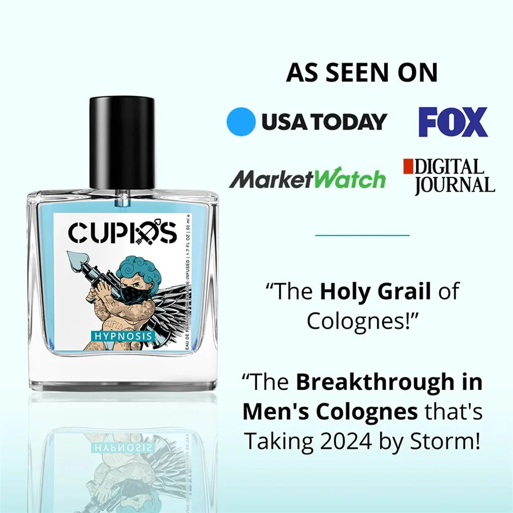 50ml Cupid Original Hypnosis 2.0 Pheromone-Infused Cologne For Men Spray - Pheromone Perfume For Men Fragrance - Best Gifts
