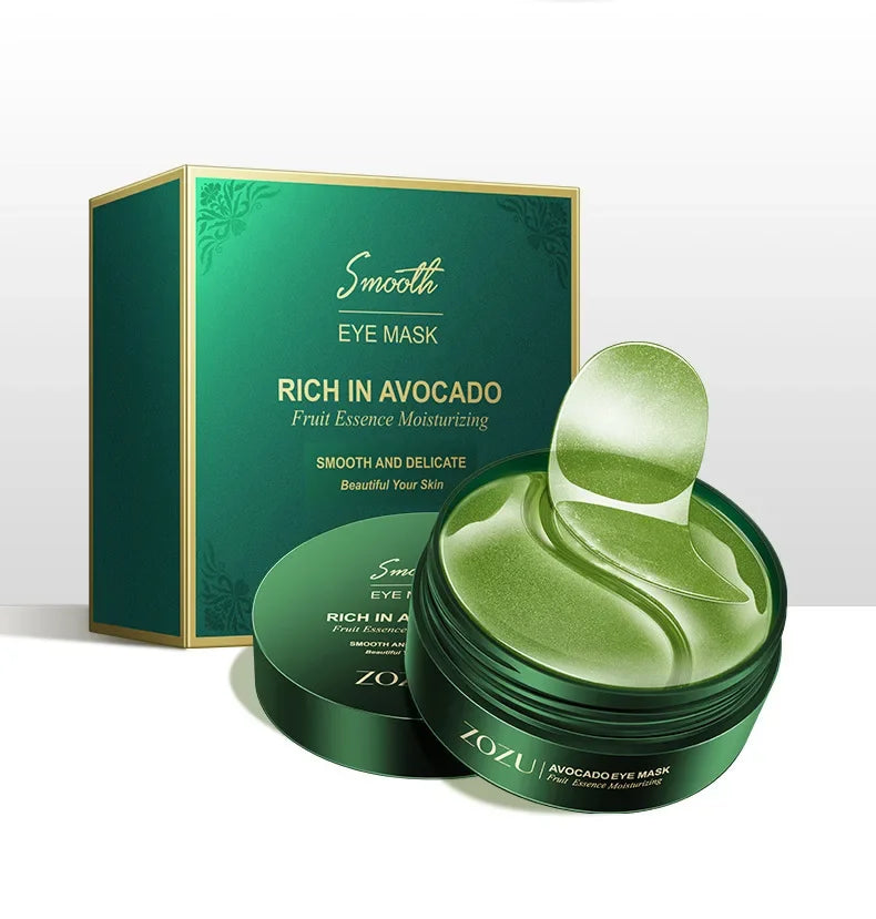 120pcs Avocado Golden Collagen Eye Mask Anti Dark Circles Eye Bags Moisturizing Anti Wrinkle Eye Patches Skin Care Products