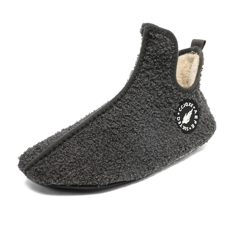 New Men Winter Slippers High Quality Light Weight Disign Shoes Fashion Women Plush Slipper Warm Slip on Casual Shoe for Couples