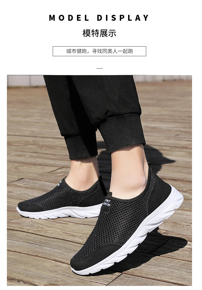 YRZL New Running Shoes for Men Breathable Sports Shoes Light Weight Fashion Summer Breathable Sneakers for Men Plus Size 39-46