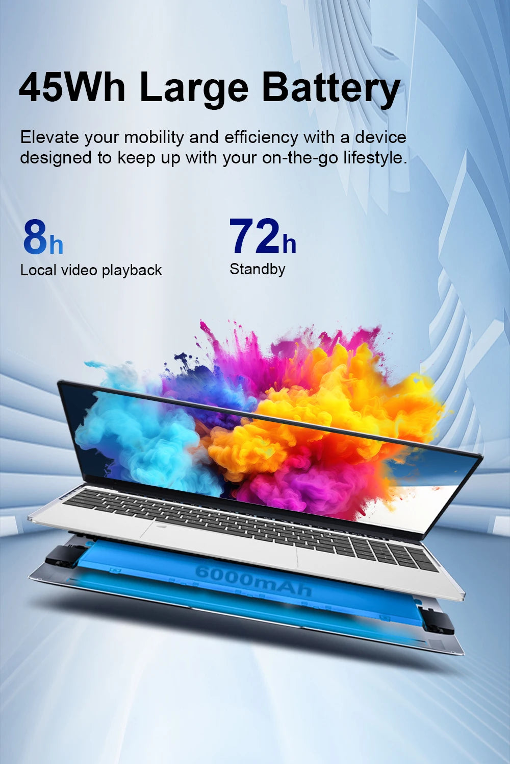 Ninkear N15 Air laptop Intel N95 15.6 Inch FHD IPS 16GB DDR4 512GB SSD Backlit Keyboard Fingerprint unlock Windows 11 Notebook