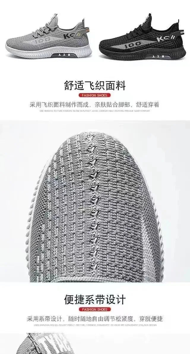 2025 Soft Soled Spring and Autumn Old Cloth Shoes Breathable Mesh Shoes Non-slip Wear-resistant Casual Low-top Shoes Work Shoes